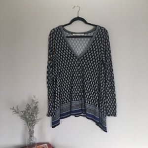 Long sleeved patterned shirt